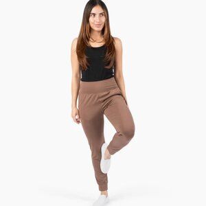 Buddha Pants Big Sur Jogger Pants Walnut Elastic Waist Pockets Womens Size Small